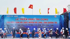 Triển khai xây dựng Khu bến cảng Mỹ Thủy với tổng đầu tư hơn 14.230 tỉ đồng