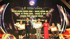TP.HCM tôn vinh Nghệ nhân nhân dân, Nghệ nhân ưu tú, Nghệ sĩ nhân dân, Nghệ sĩ ưu tú
