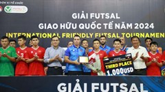 Tuyển Việt Nam xếp hạng ba tại Giải Futsal quốc tế TP.HCM 2024