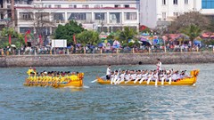 Giải Đua thuyền Rồng huyện Cát Hải tranh Cúp Báo Hải Phòng