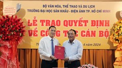 Bộ trưởng Nguyễn Văn Hùng: Trường ĐH Sân khấu - Điện ảnh TP.HCM cần ổn định, đổi mới và phát triển