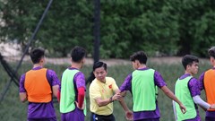 HLV Hoàng Anh Tuấn tiếp tục củng cố lối chơi cho U23 Việt Nam