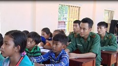 Học chữ Khmer ở vùng biên giới Giang Thành