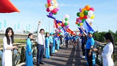 600 vận động viên tham gia Ngày hội đạp xe Vì hòa bình