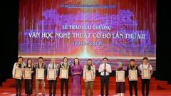 57 tác phẩm, công trình đạt Giải thưởng Văn học nghệ thuật Cố đô lần thứ VII