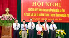 Công bố thành lập Báo và Đài Phát thanh - Truyền hình tỉnh Quảng Trị 