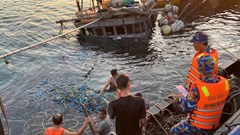 Tàu cá va chạm với tàu hàng trên biển, một ngư dân mất tích