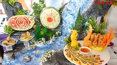 Sinh viên tranh tài tại Hội thi Tìm kiếm sứ giả ẩm thực Huế 