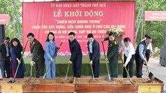 Huế: Khởi công xây dựng lại nhà cho người dân bị ảnh hưởng bởi mưa lũ