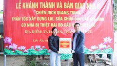 Khánh thành và bàn giao căn nhà đầu tiên trong “Chiến dịch Quang Trung” tại Huế