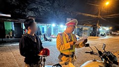 Mỗi đêm xử lý gần 20 “quái xế”, đảm bảo trật tự dịp Tết