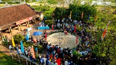 Người trẻ tranh tài tại Hội vật Thủ Lễ đầu năm mới