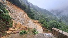 Chậm khắc phục sạt lở tuyến đường lên đỉnh Bạch Mã vì đang chờ... vốn 