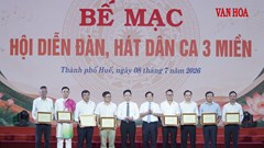 Bế mạc Hội diễn “Đàn, hát dân ca 3 miền”