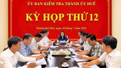 Kỷ luật nhiều đảng viên liên quan đến vi phạm tại dự án Nhà khách Thành ủy Huế