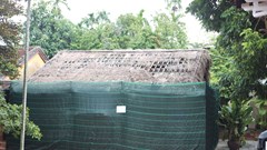 Tu sửa nhà tranh tại di tích Khu lưu niệm Phan Bội Châu