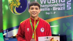 Võ sĩ quê Quảng Ngãi đoạt huy chương bạc tại Giải vô địch Wushu thế giới