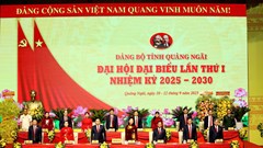 Khai mạc Đại hội đại biểu Đảng bộ tỉnh Quảng Ngãi lần thứ I
