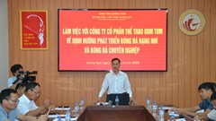 Quảng Ngãi định hướng phát triển bóng đá hạng Nhì và bóng đá chuyên nghiệp