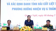 Quảng Ngãi đẩy mạnh Chiến dịch “500 ngày đêm” tìm kiếm, quy tập hài cốt liệt sĩ