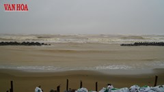 Triều cường dâng cao, gió giật mạnh