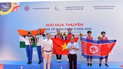 Hà Tĩnh giành 3 HCV tại Giải Đua thuyền Rowing vô địch châu Á