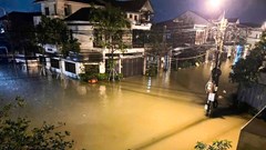 Hà Tĩnh: Gần 3.000 hộ ở Cẩm Duệ ngập sâu, nước lũ dâng gần 2m