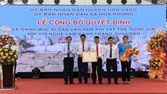 Đón nhận Di sản văn hóa phi vật thể quốc gia nghề làm bánh tráng Túy Loan 