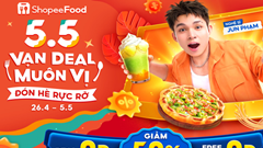 ShopeeFood 5.5 vạn deal muôn vị đổ bộ, đón hè no nê quên lối về