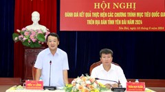 Kiểm tra kết quả thực hiện các Chương trình mục tiêu quốc gia trên địa bàn Yên Bái