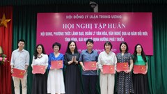 Bế mạc Hội nghị tập huấn lý luận, phê bình văn học, nghệ thuật năm 2025