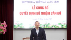 Bộ VHTTDL công bố, trao quyết định điều động, bổ nhiệm cán bộ