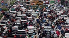 Giao thông tại Hà Nội và TP.HCM ùn tắc ngày đầu sau kỳ nghỉ lễ