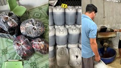 Khởi tố chủ cơ sở sản xuất 10 tấn cà phê giả 
