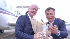 Chủ tịch FIFA Gianni Infantino đã có mặt tại Hà Nội, dự khán trận chung kết ASEAN Cup