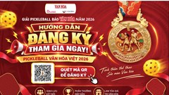 Hướng dẫn đăng ký tham gia Giải Pickleball Báo Văn Hóa năm 2026 - “Pickleball Văn hóa Việt 2026”