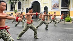 Mãn nhãn màn trình diễn sức mạnh võ thuật của lực lượng Quân đội nhân dân