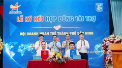 CLB Bóng đá Bắc Ninh nhận tài trợ 150 tỉ đồng từ Hội Doanh nhân trẻ thành phố