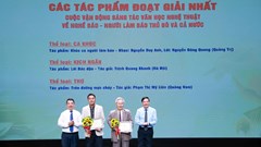 Trao 30 giải sáng tác văn học, nghệ thuật về nghề báo, người làm báo