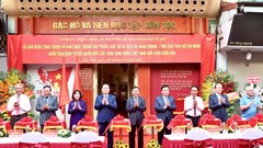 Lễ gắn biển di tích 48 Hàng Ngang - nơi Chủ tịch Hồ Chí Minh khởi thảo Tuyên ngôn Độc lập