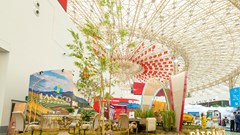 Nội thất sáng tạo Đòng đòng - đưa ruộng bậc thang đến Triển lãm Thành tựu đất nước