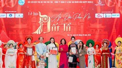 Hoa hậu Phương Thanh và Á hậu Linh Chi rạng rỡ tại Lễ hội Áo dài Đất Tổ lần thứ nhất