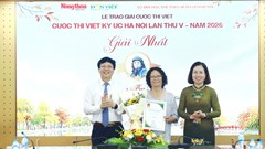 Trao giải cuộc thi “Ký ức Hà Nội” lần thứ V