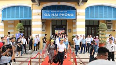 Hải Phòng: Thử nghiệm đưa đón cán bộ đi làm bằng tàu hỏa từ 22.9
