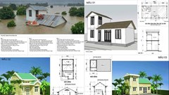 176 mẫu thiết kế nhà ở phòng, chống thiên tai có thể sử dụng ngay cho các địa phương