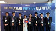 Kết quả Olympic Vật lí châu Á năm 2026 của Đội tuyển quốc gia Việt Nam