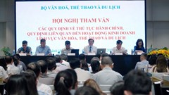 Hội nghị tham vấn các quy định về thủ tục hành chính, hoạt động kinh doanh lĩnh vực VHTTDL