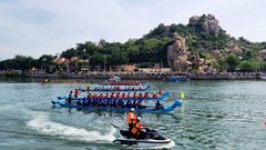 Hơn 200 VĐV tham gia Giải đua Thuyền rồng truyền thống Đầm Nại 2024