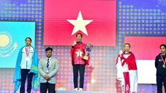 Lần đầu tham gia, nữ VĐV giành Huy chương Vàng tại Giải vô địch Kickboxing châu Á