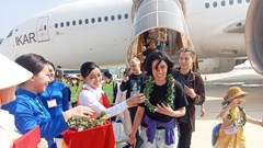 Khánh Hòa đón chuyến bay thẳng quốc tế đầu tiên từ Khabarovsk, Nga trong năm 2025